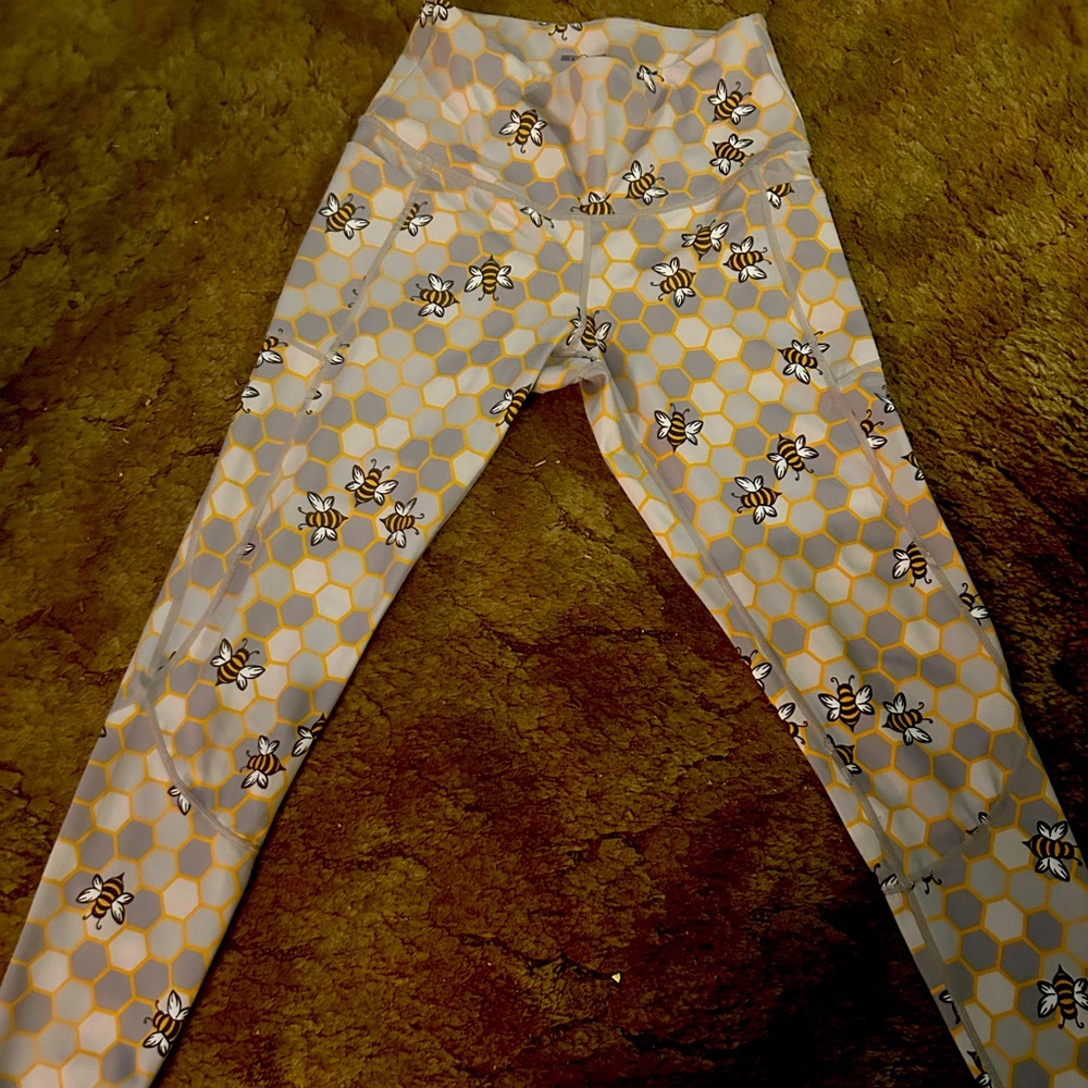 Feed Me Fight me beehive leggings.